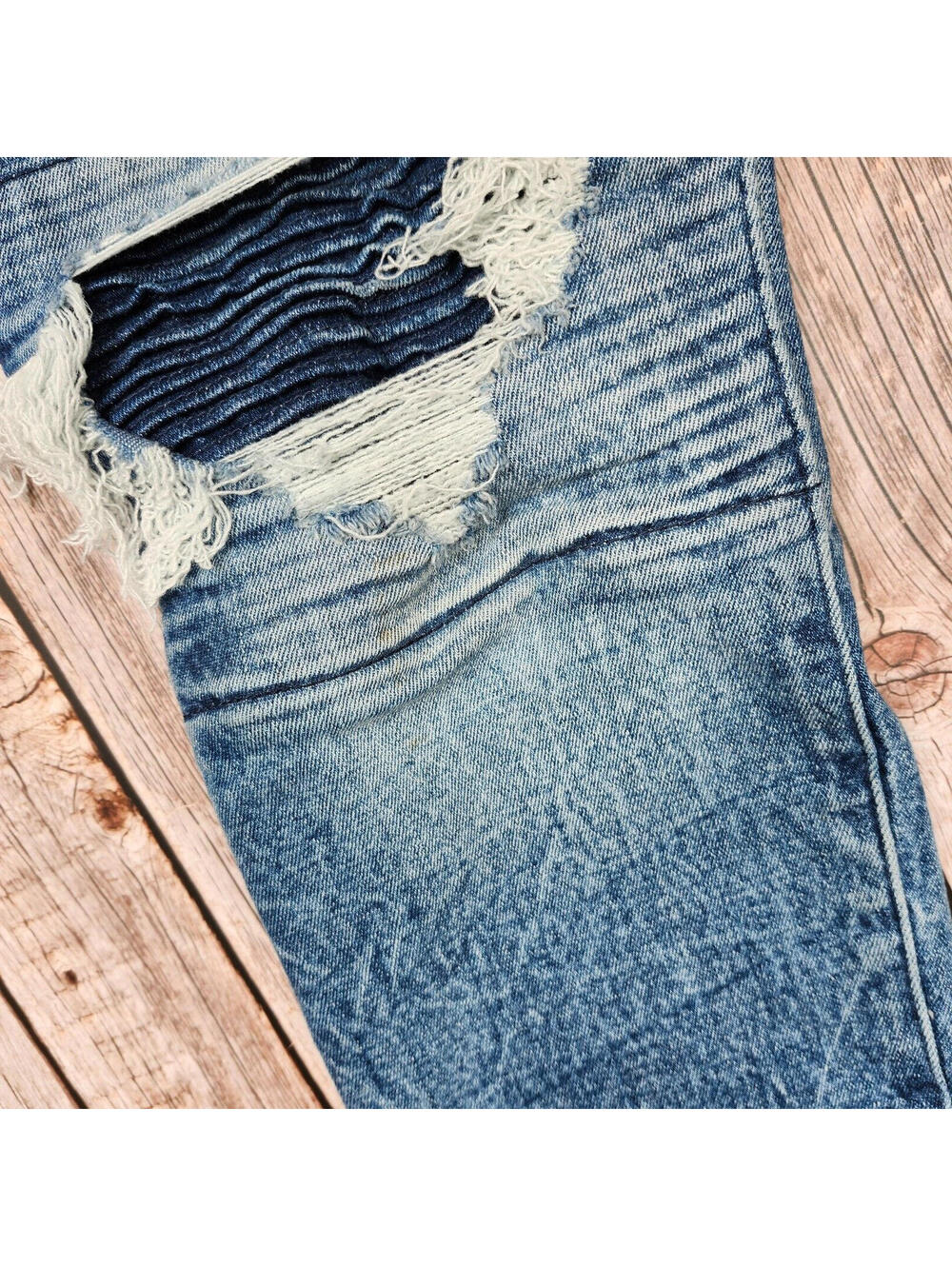 PacSun Stacked Skinny Jeans | Distressed Denim | 29x30 - Picture 5 of 9